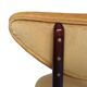 Yellow velvet heart-shaped chair, walnut wood, mid-century, Poland, 1960s.