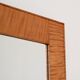 Scandinavian curly birch mirror, 1950s