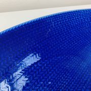 Plat et coupe Blå eld par Hertha Bengtson pour Rörstrand Sweden, céramique