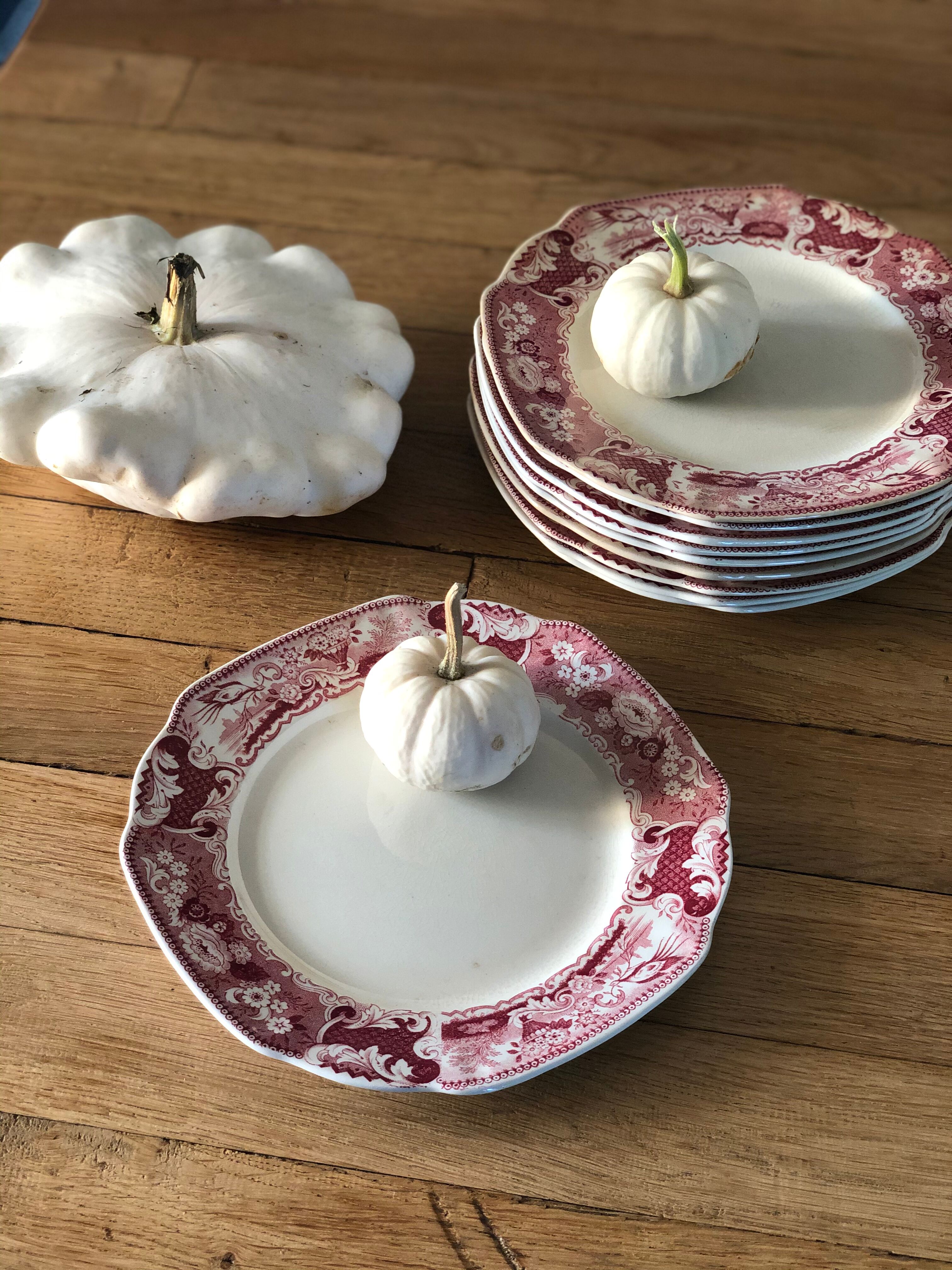 Old victoria dessert plates