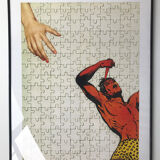 Signed print collage Tarzan Puzzle