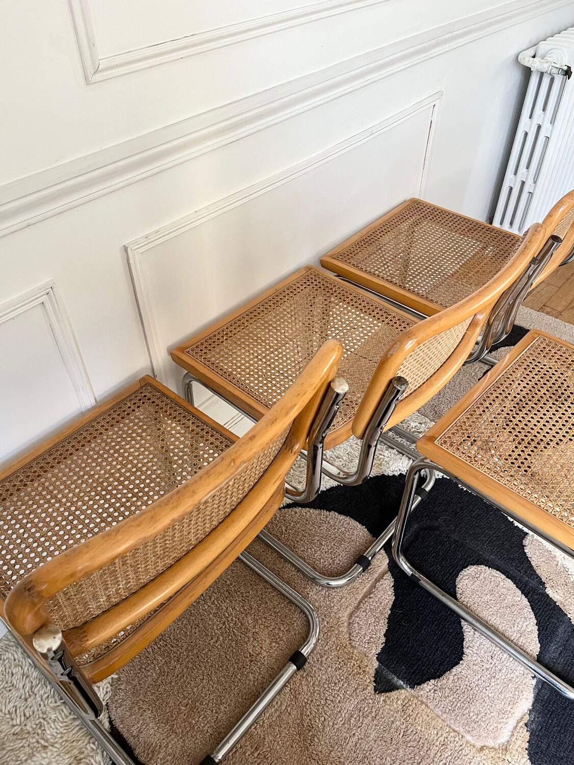 Set of 4 Cesca B32 chairs