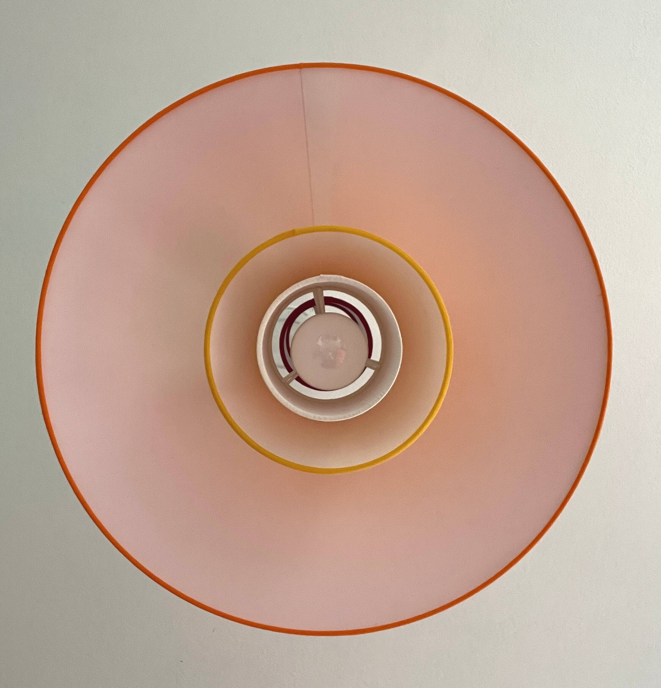 Suspension lamp the 5biose - minimalist design in fabric