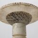 Carved alabaster pedestal with engraved figures, Italy ca. 1900