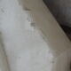 Antique luminous alabaster and bronze column