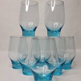 8 verres à eau Années 70