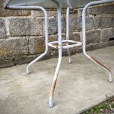 Old garden pedestal table
