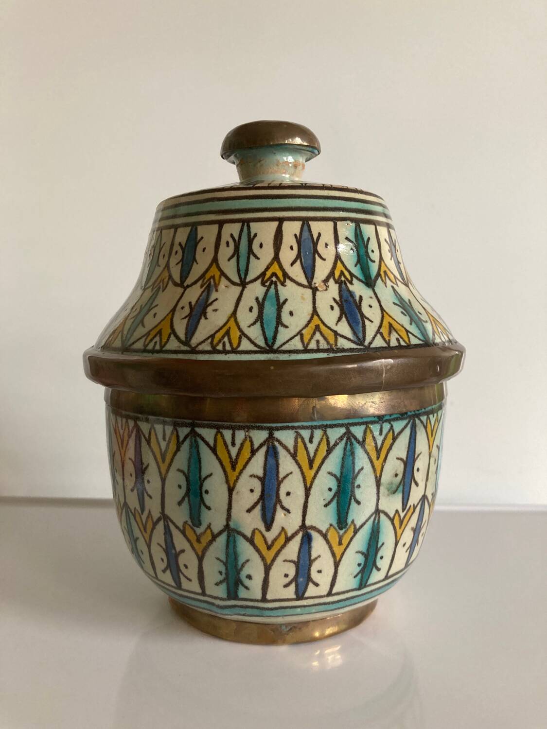 Old Moroccan Jobbana pottery