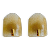 Murano Due pair of appliques with gold inlay, Italy 1990.