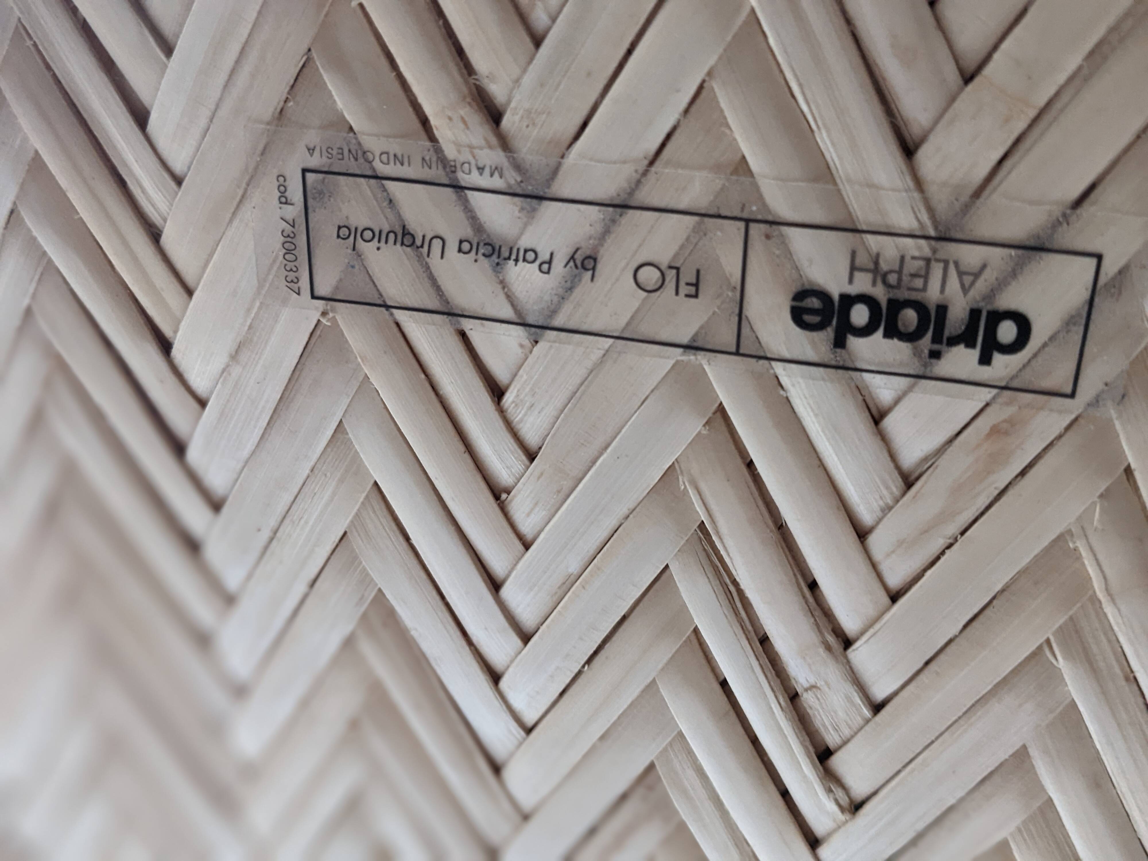 Rattan table model Flo by Patricia Urquiola