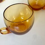 Amber punch glasses