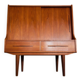 Vintage Danish mid-century teak bar cabinet 1960