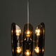 Lustre en verre fumé des années 1960