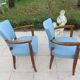 Pair of teak Art Deco armchairs