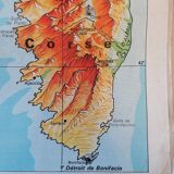 Old school map N°108 Midi-Mediterranean Corsica - Varon Colin