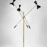 Moonlight Floor Lamp 3 Arms Black