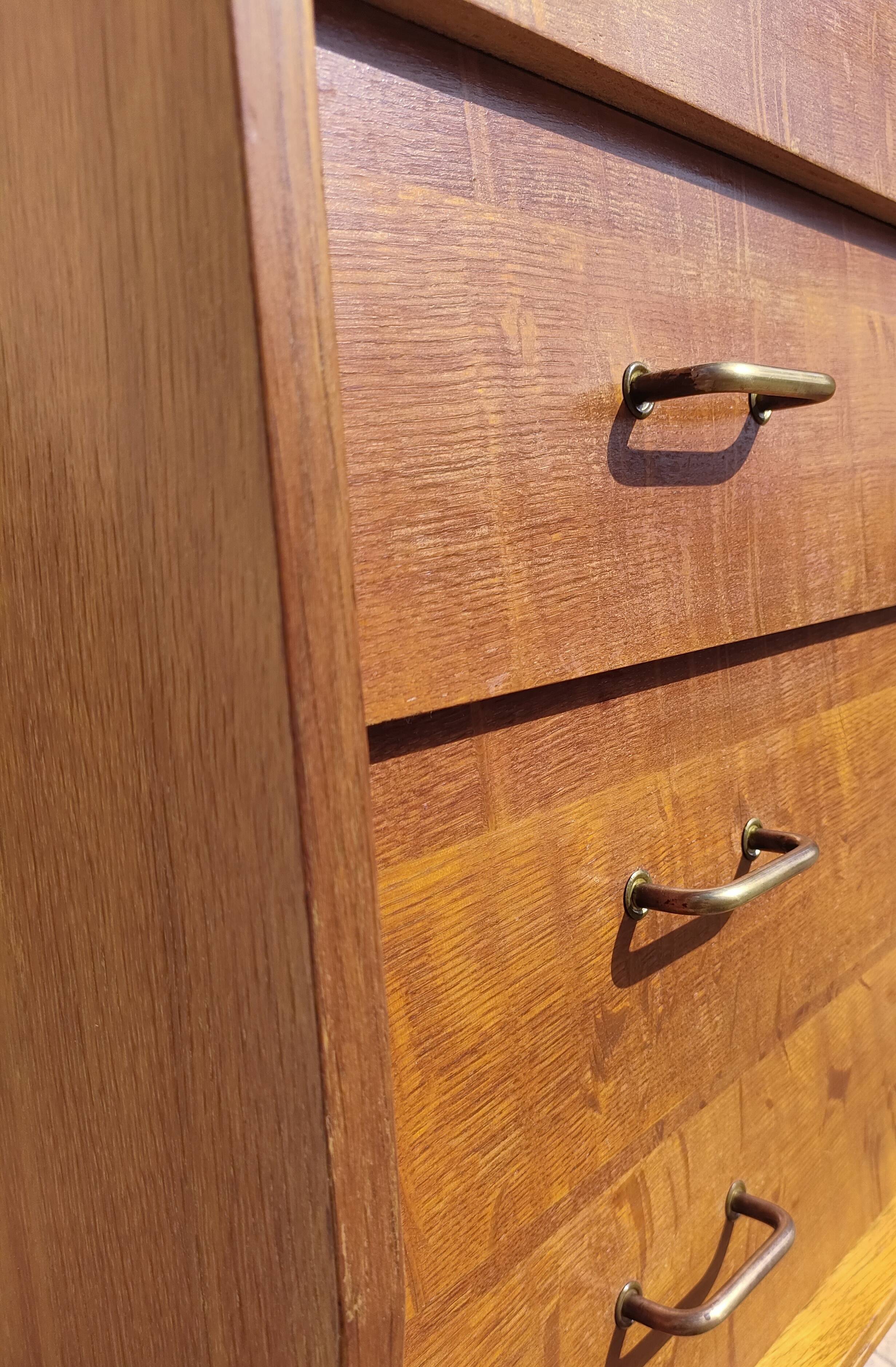 Designer wooden chest of drawers from the 60s