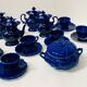 Art Deco tea and coffee service in polychrome earthenware, 20th century