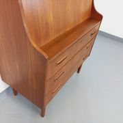 Secrétaire scandinave danois vintage Tibergaard en teck des années 50 60