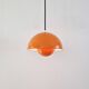 Orange Flowerpot pendant lamp by Verner Panton for Louis Poulsen, Denmark 1