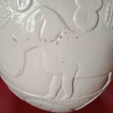 Seau à glaçons - ananas - liège laqué blanc - deco animaux végétaux