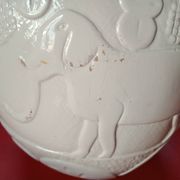 Seau à glaçons - ananas - liège laqué blanc - deco animaux végétaux