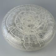 60s 70s ceiling lamp Plafoniere Ice Glass Doria Germany Space Age Design