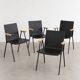 Lot de 4 fauteuils design Pedrali – Italie – Bois & acier