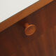 Pair of nightstands in walnut and formica 1950