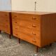 Pair of Scandinavian teak chests of drawers 1960