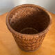 Vintage rattan pot bottle basket