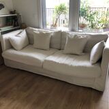 Crumpled linen sofa "Camille"