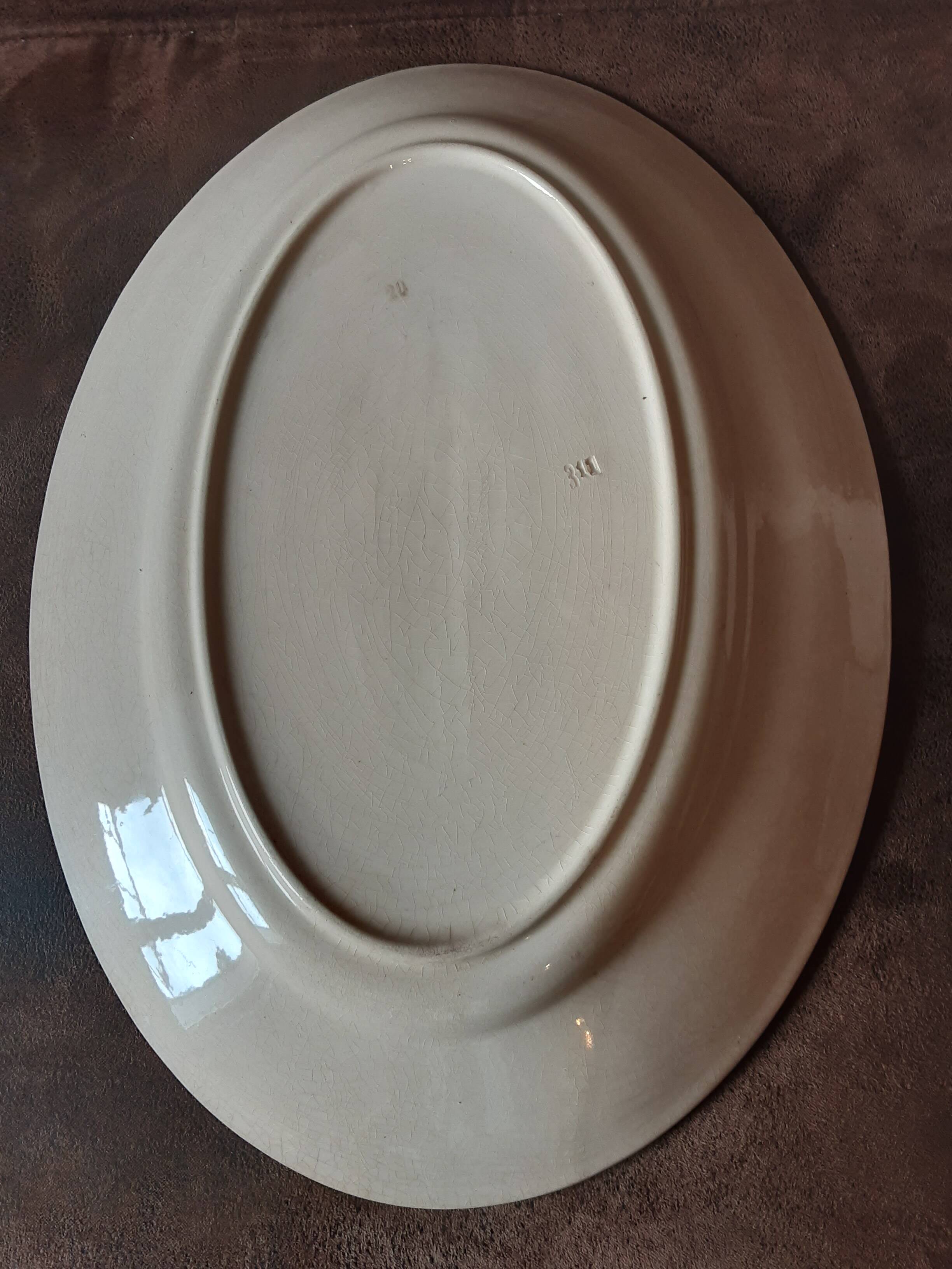 Oval platter K G Luneville
