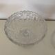 Two dredged cups in transparent glass geometric patterns in old relief