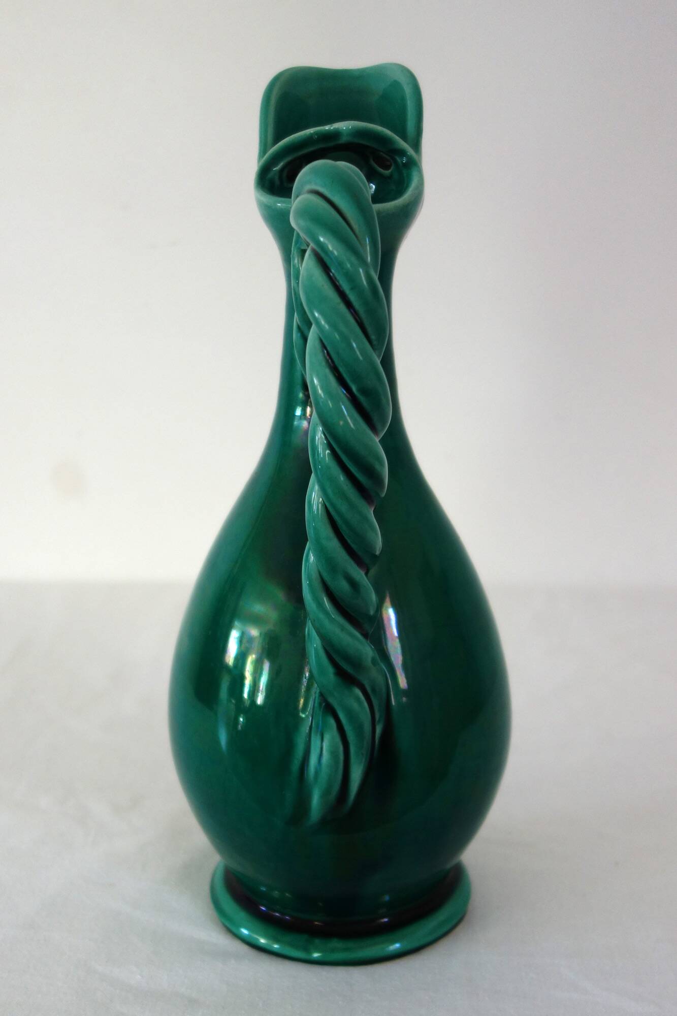 Glazed ceramic pitcher, France, 1950s