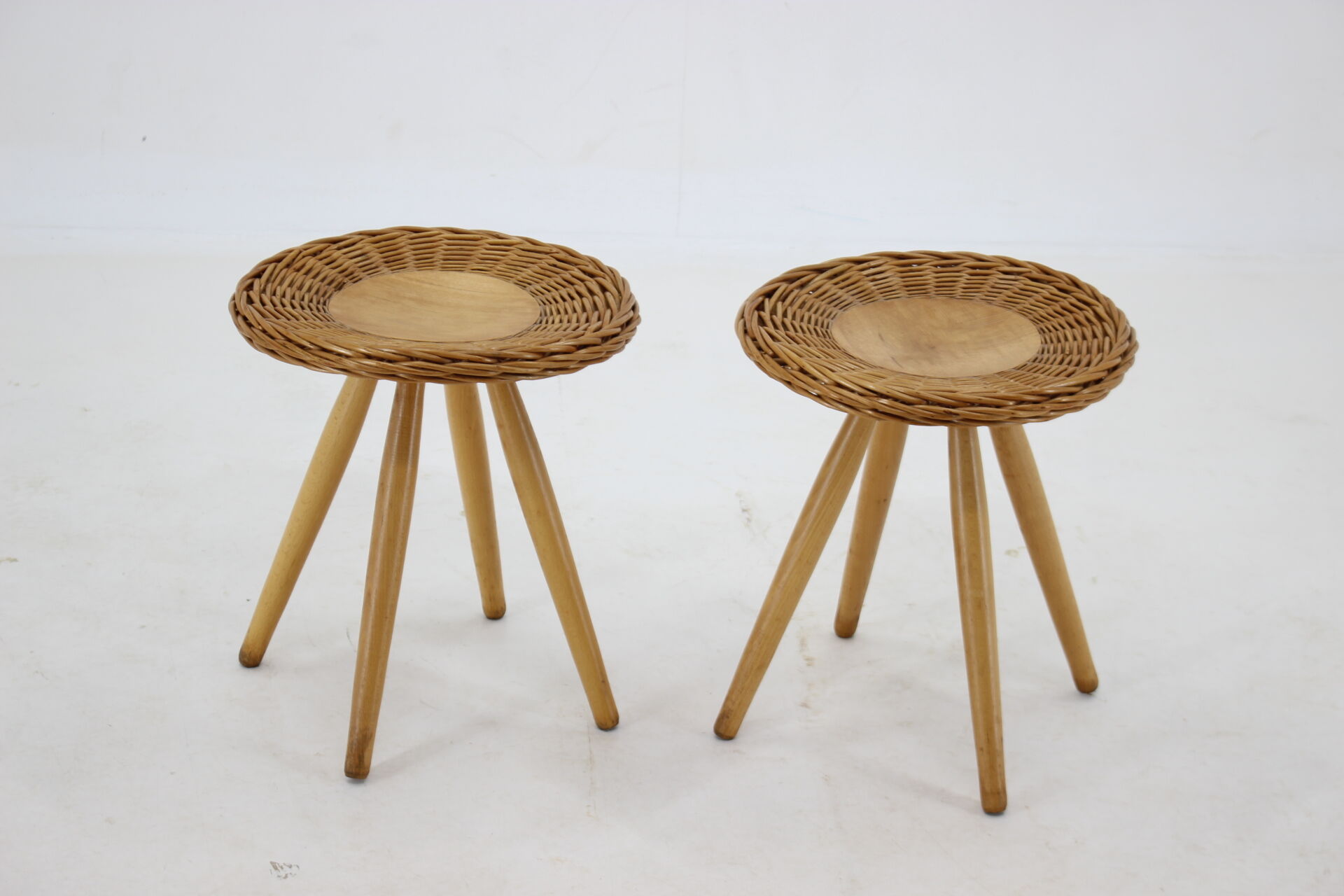 1970s Pair of Jan Kalous Side Tables for ULUV ,Czechoslovakia