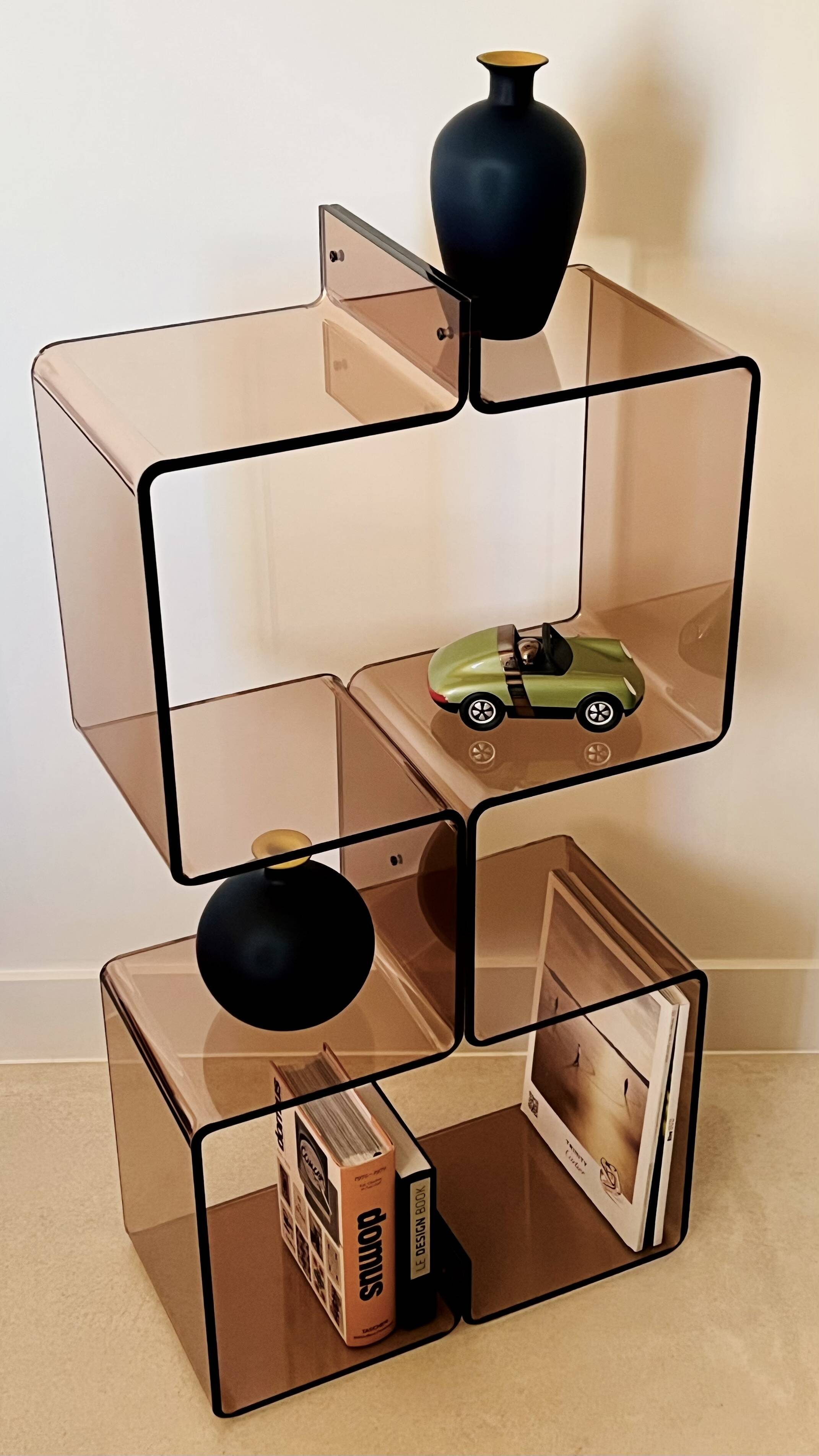 Altuglas bookcase by Michel Dumas, France 1970