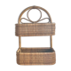 Wicker and rattan shelf
