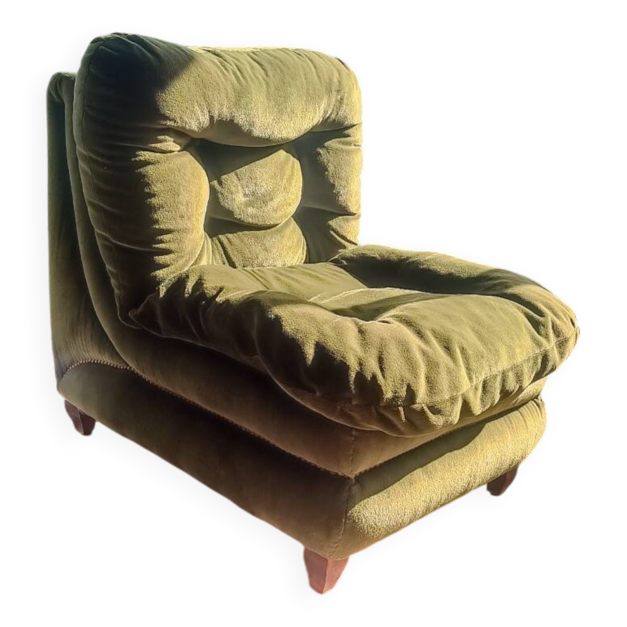 Fauteuil velours des années 60/70 en parfait état