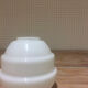 White glass suspension globe