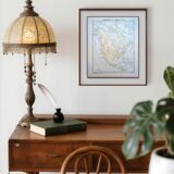 North America. Geographical map printed in 1900.