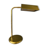 Lampe de bureau en laiton du milieu du siècle