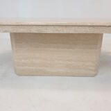 Italian travertine coffee table, 1980's