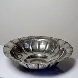 Large basin, bowl, Olri Italy vintage 1950s hammered silver.