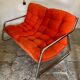 Vintage sofa 1970's pop tubing chrome