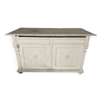 Buffet de Cuisine Vintage Blanc