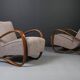Rare Art Deco armchairs by J. Halabala, model H269, 1930s, set of 2.