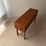 Scandinavian teak sideboard 1960s compact Danish design cabinet