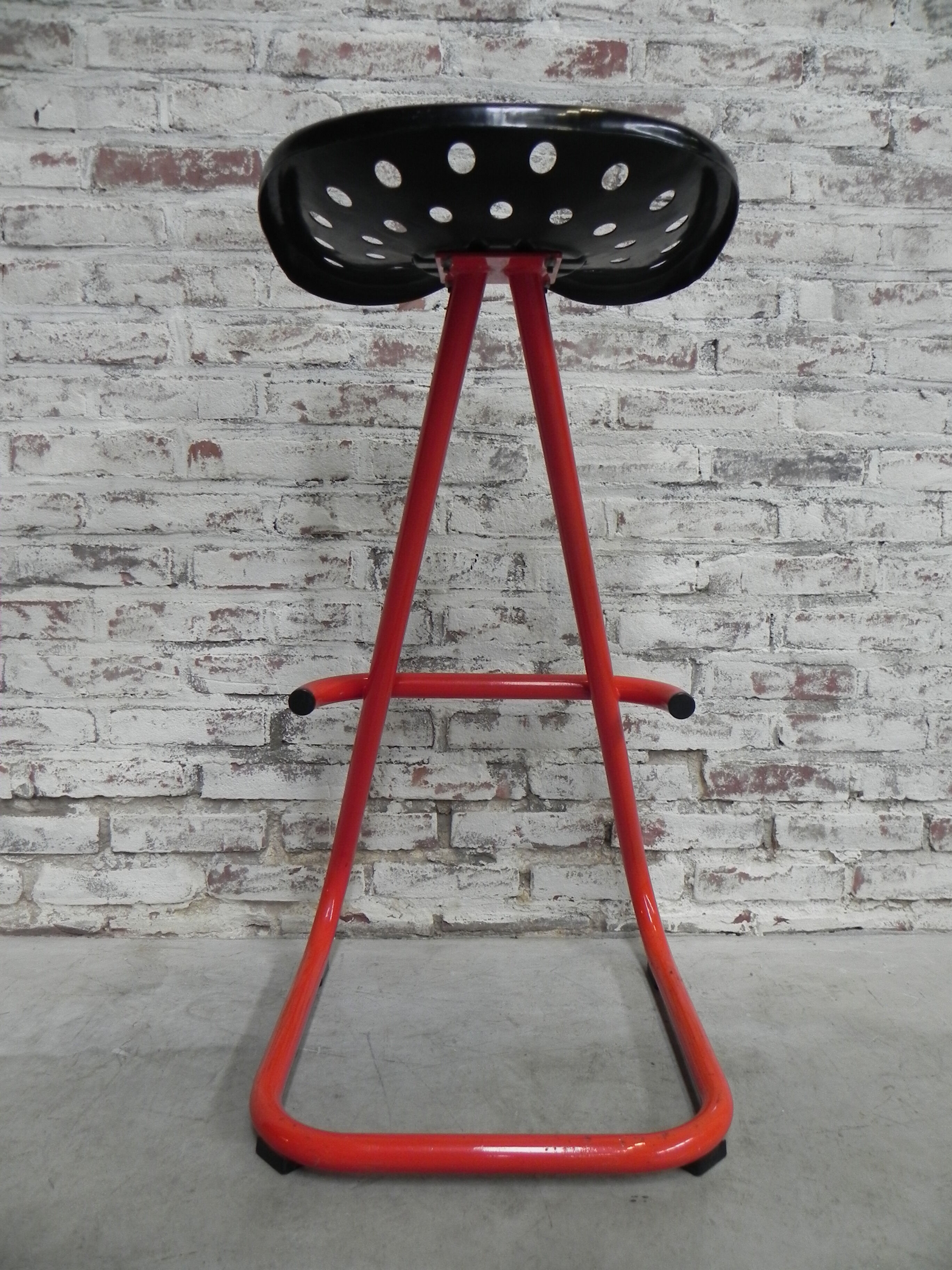 Tabouret bar vintage acier siège de tracteur