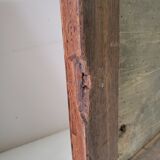 Old wooden and mercury glass mirror